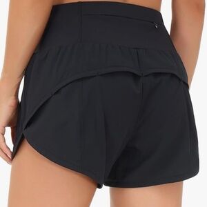 THE GYM PEOPLE Womens High Waisted Running Shorts